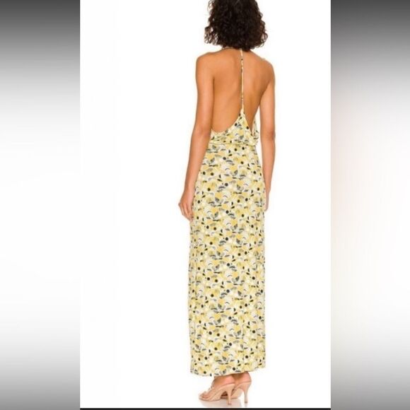 Free People Daria Halter Printed Backless Midi Dress.Size M - Picture 7 of 16